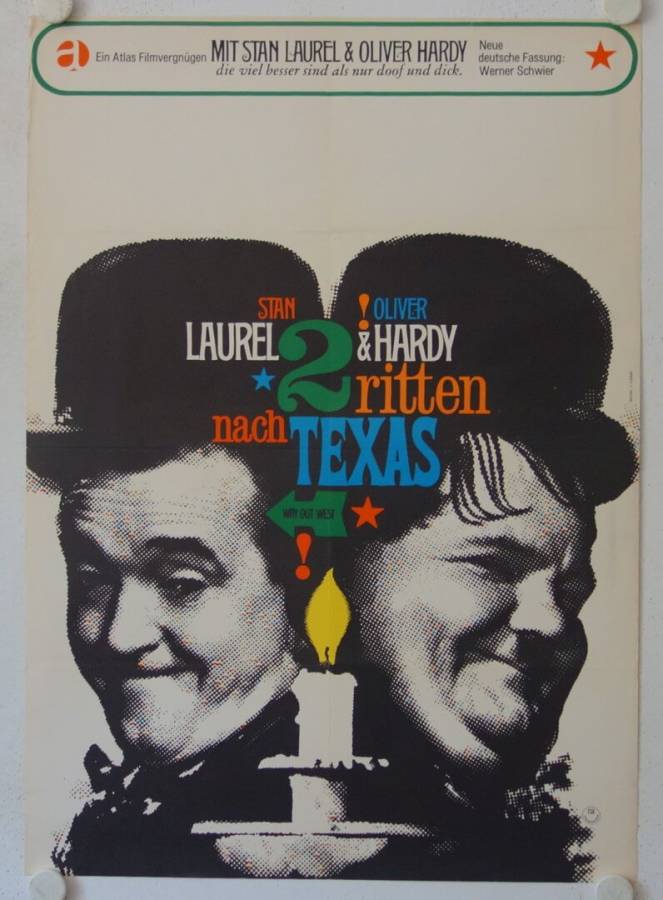 Zwei ritten nach Texas originales deutsches Filmplakat